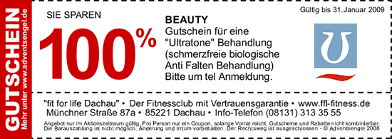 Gutschein der Adventsengel M&uuml;nchen