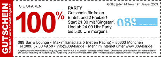 Gutschein der Adventsengel M&uuml;nchen