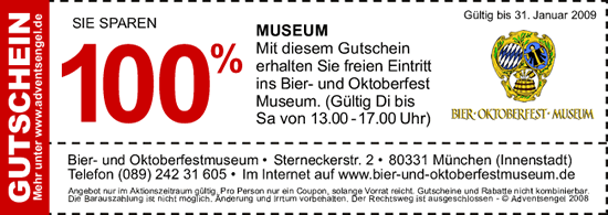 Gutschein der Adventsengel M&uuml;nchen